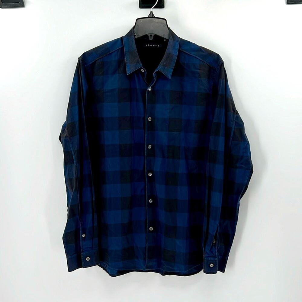 Theory Benner Long Sleeve Button Down - Wilder - Large